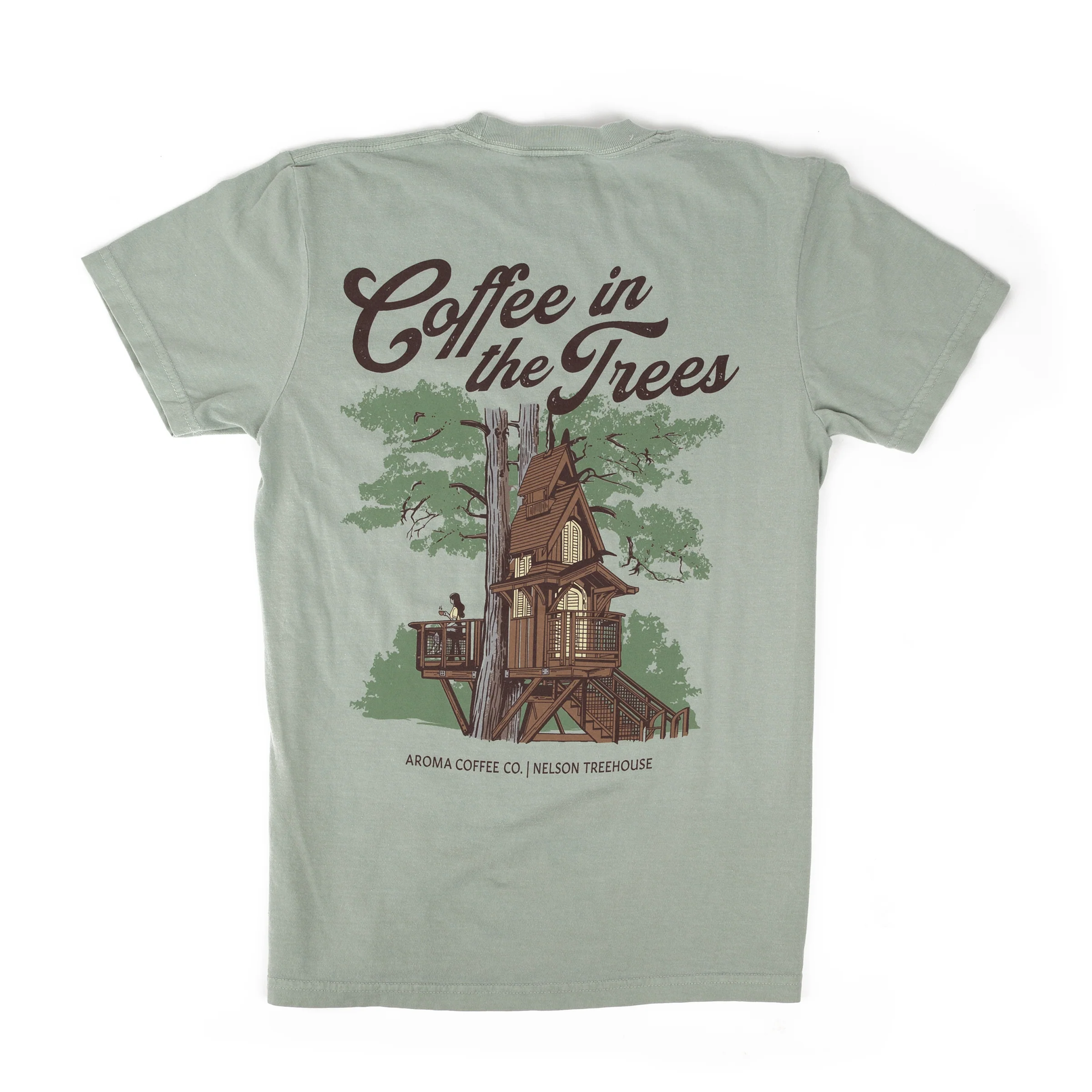 Pete's Treefort Coffee Club T-Shirt - Green - Image 5